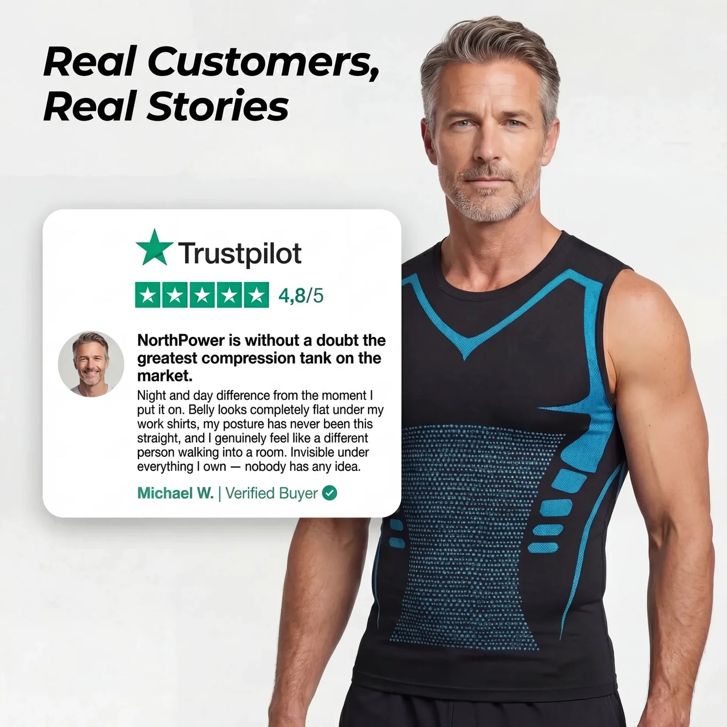 The Compression Shirt Engineered To Stay Flat, Invisible & Supportive All Day